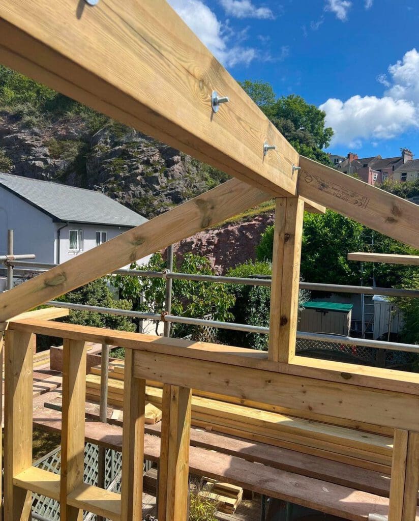 Timber roof installation