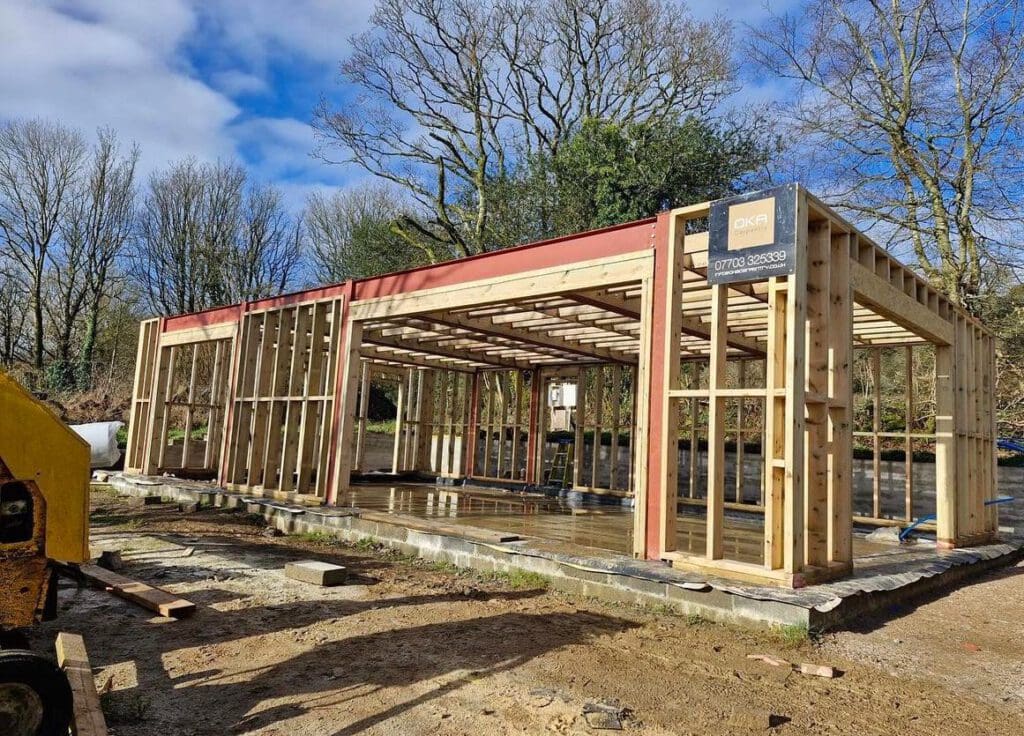 OKA Carpentry - Office renovation using timber frames