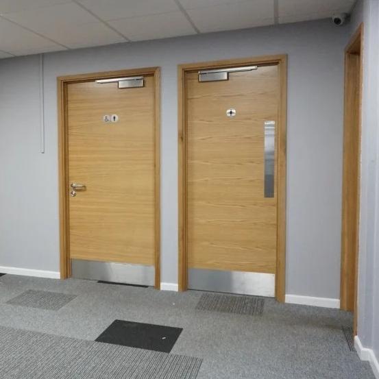 Office Door Installation with Fire Door