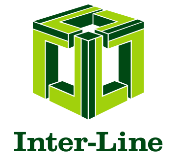 Inter-Line logo featuring a green geometric cube-like symbol above the text 'Inter-Line'.